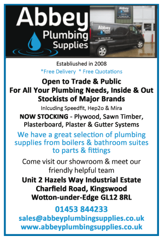 Abbey Plumbing Supplies serving Dursley and Wotton U Edge - Plumbing Supplies