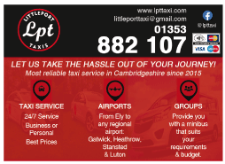 Littleport Taxis serving Ely - Airport Transfers