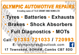Olympic Automotive Repairs serving Ely - Tyres & Exhausts