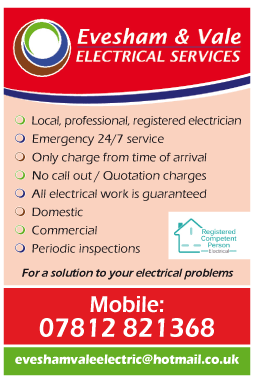 Evesham & Vale Electrical Services Ltd serving Evesham - Electricians