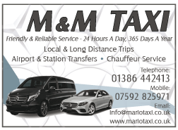 M&M Taxi serving Evesham - Taxis & Private Hire