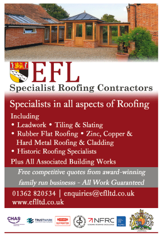 EFL Ltd serving Fakenham - Roofing
