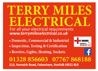 Terry Miles Electrical serving Fakenham - Electricians