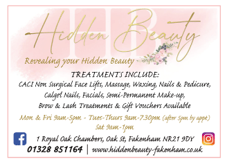 Hidden Beauty serving Fakenham - Beauty Salons & Therapy