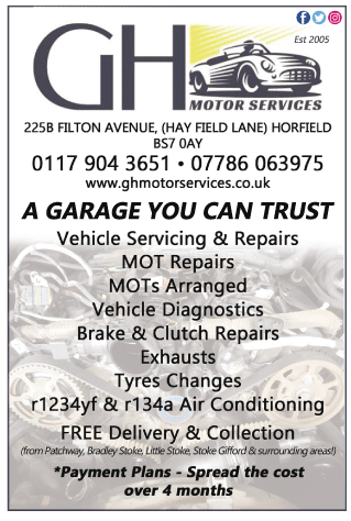 GH Motor Services Ltd serving Filton - Garage Services