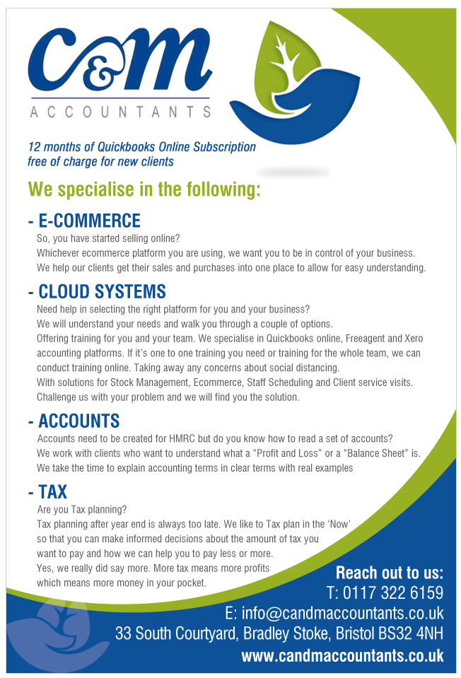 C&M Services serving Filton - Bookkeeping Services