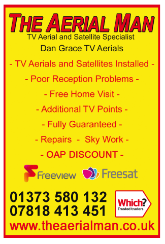 Aerial Man (Dan Grace) Ltd serving Frome - Satellite Television