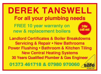 Derek Tanswell Plumbing & Heating serving Frome - Bathrooms