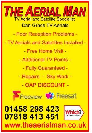 Aerial Man (Dan Grace) Ltd serving Glastonbury - Aerials