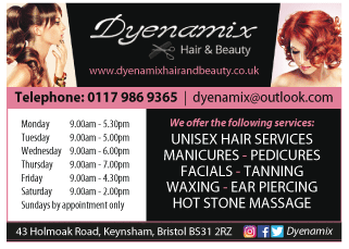 Dyenamix Hair & Beauty serving Keynsham and Saltford - Hairdressers