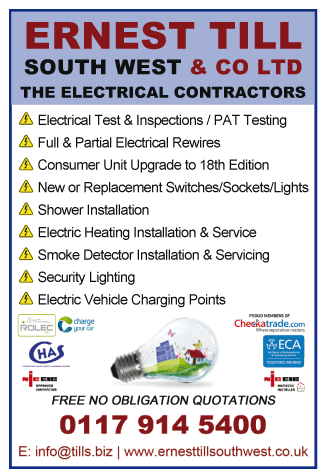 Ernest Till South West & Co Ltd serving Longwell Green - Electricians