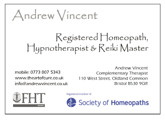 Andrew Vincent Complementary Therapist serving Longwell Green - Hypnotherapy