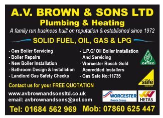 A.V. Brown & Sons Ltd serving Malvern - Plumbing & Heating