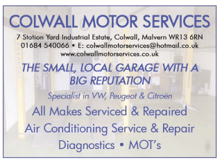 Colwall Motor Services Ltd serving Malvern - Garage Services