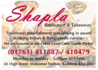 Shapla Indian Takeaway & Restaurant serving Midsomer Norton - Restaurants