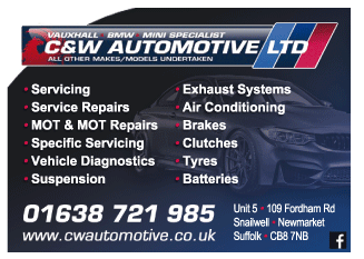 C&W Automotive Ltd serving Mildenhall - Garage Services
