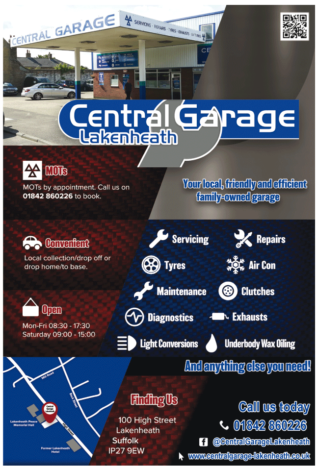 Central Garage serving Mildenhall - Garage Services