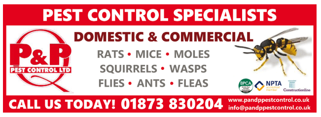 P. & P. Pest Control Ltd. serving Monmouth and Raglan - Pest Control