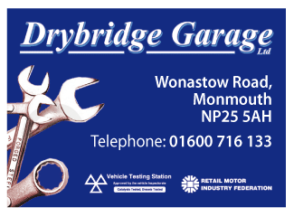 Drybridge Garage Ltd serving Monmouth and Raglan - M O T Stations