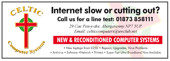 Celtic Computer Systems serving Monmouth and Raglan - Internet Services