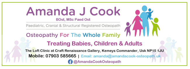 Amanda J Cook serving Monmouth and Raglan - Osteopathy