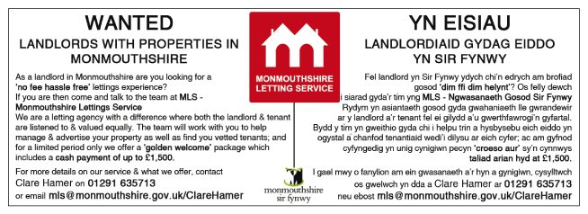 Monmouthshire Letting Service serving Monmouth and Raglan - Housing