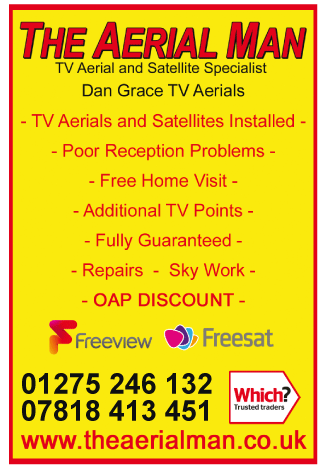 Aerial Man (Dan Grace) Ltd serving Nailsea and Yatton - Television Sales & Service