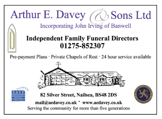 Arthur E. Davey & Sons serving Nailsea and Yatton - Funerals