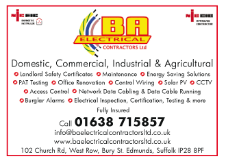 BA Electrical Contractors Ltd serving Newmarket - Electricians