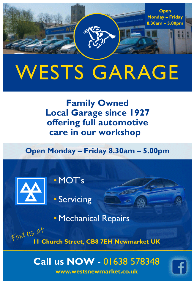 Wests Garage Ltd serving Newmarket - M O T Stations