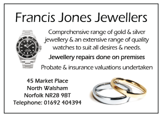 Francis Jones Jewellers serving North Walsham - Jewellers