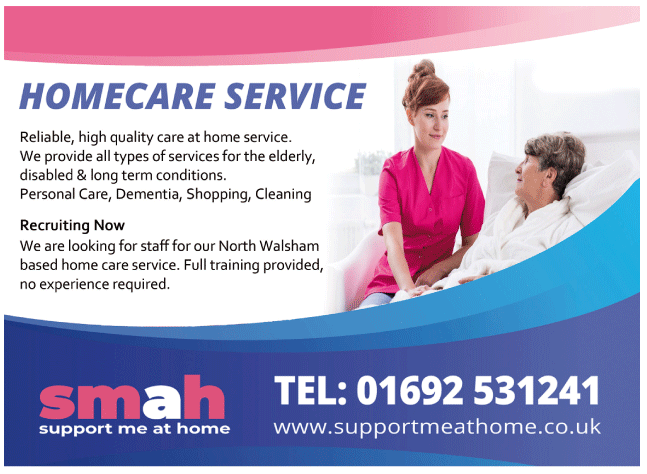 Support Me At Home Ltd serving North Walsham - Home Care Services