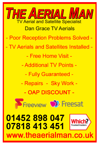 Aerial Man (Dan Grace) Ltd serving Quedgeley - Satellite Television