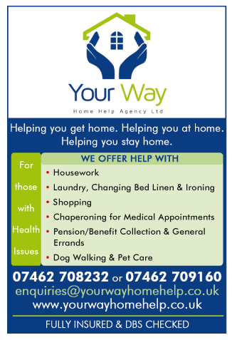 Your Way Home Help Agency Ltd serving Quedgeley - Home Help
