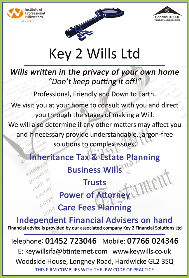 Key 2 Wils Ltd serving Quedgeley - Will Writers
