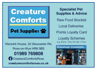 Creature Comforts serving Ross on Wye - Pet Shops & Services