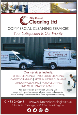 Billy Russell Cleaning Ltd serving Ross on Wye - Carpet & Upholstery Cleaners