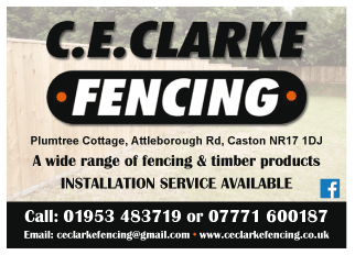 CE Clarke Fencing serving Swaffham - Fencing Services