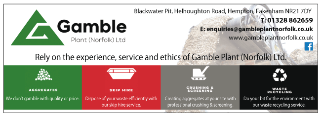 Gamble Plant (Norfolk) Ltd serving Swaffham - Aggregate Suppliers