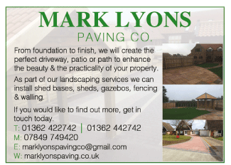 Mark Lyons Paving Co. serving Swaffham - Landscape Gardeners