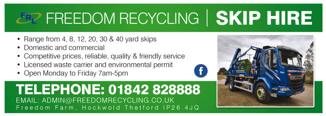 Freedom Recycling serving Swaffham - Skip Hire