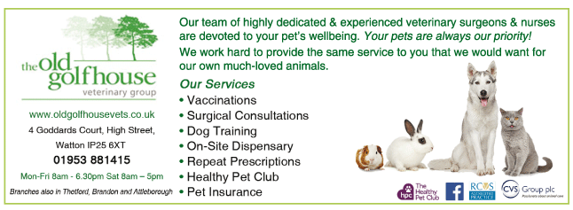 The Old Golfhouse Veterinary Group serving Swaffham - Veterinary Surgeries