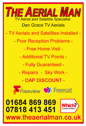 Aerial Man (Dan Grace) Ltd serving Tewkesbury - Satellite Television