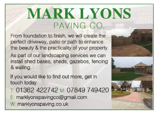Mark Lyons Paving Co. serving Thetford - Landscape Gardeners