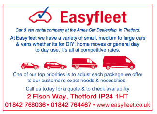 Easyfleet Vehicle Rental serving Thetford - Car & Van Hire