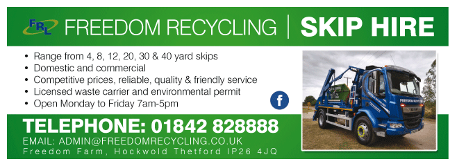Freedom Recycling serving Thetford - Skip Hire