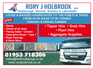 Rory J Holbrook Ltd serving Thetford - Aggregate Suppliers