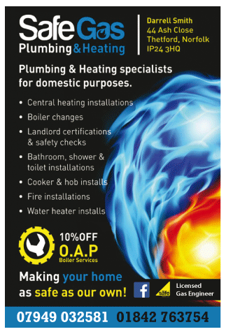 Safe Gas Plumbing & Heating serving Thetford - Plumbing & Heating