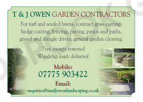 T. & J. Owen Garden Contractors serving Thornbury and Alveston - Garden Services