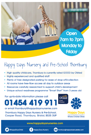 Happy Days Nursery & Pre-School serving Thornbury and Alveston - Under 5’s